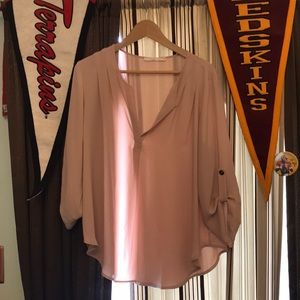 Blush blouse